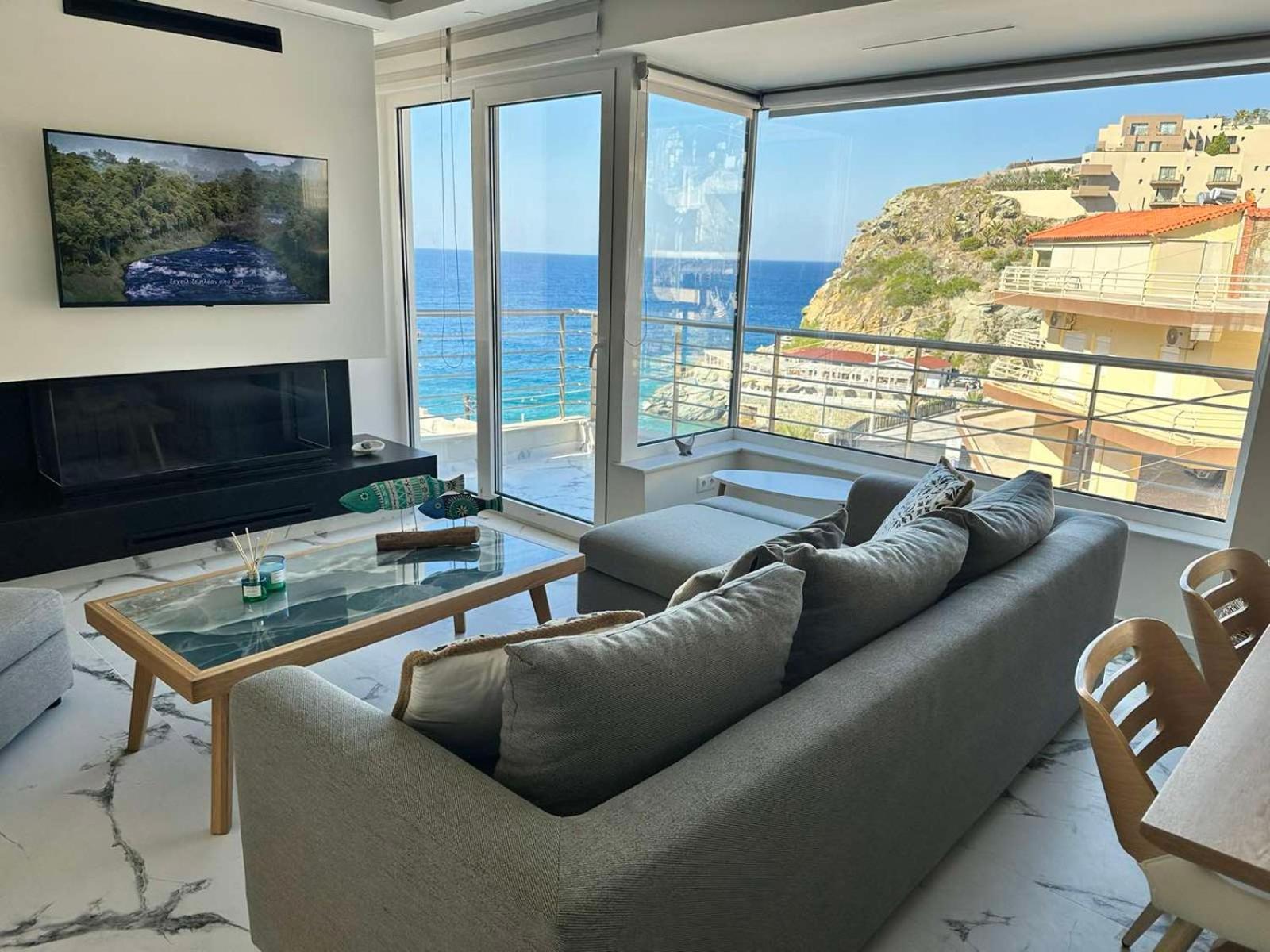 Popis Sea View Apartments 阿齐亚·佩拉加 外观 照片