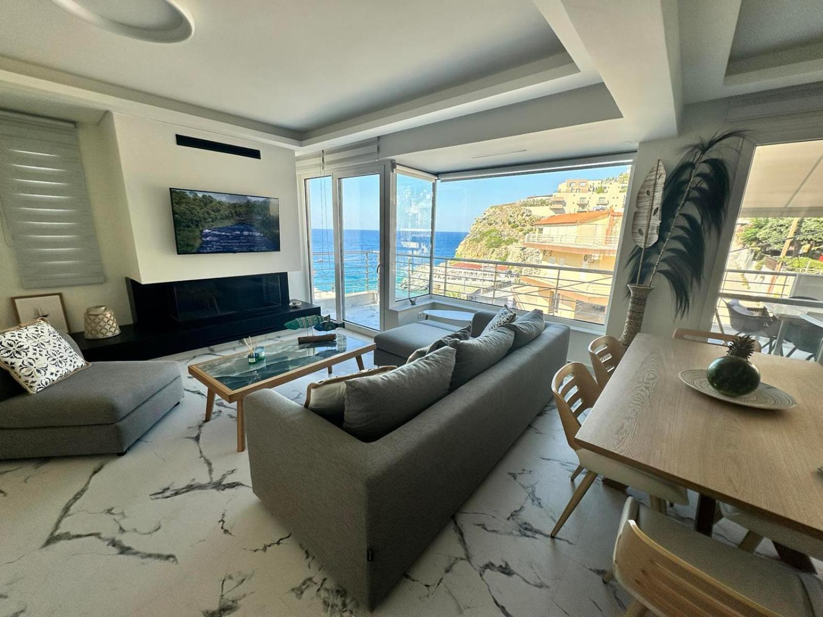 Popis Sea View Apartments 阿齐亚·佩拉加 外观 照片